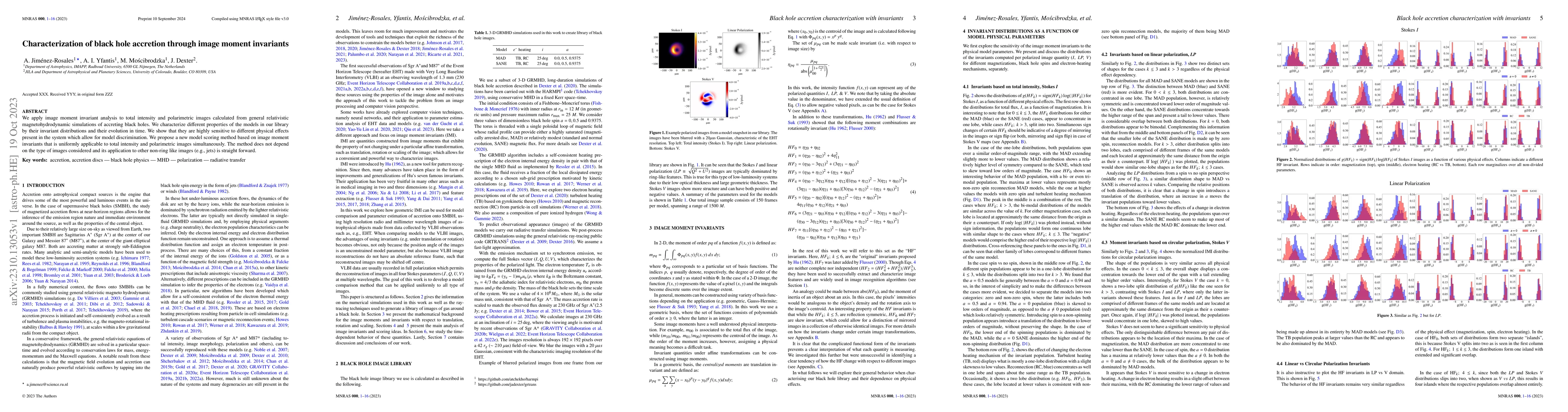Thumbnail for Characterization of black hole accretion through image moment invariants