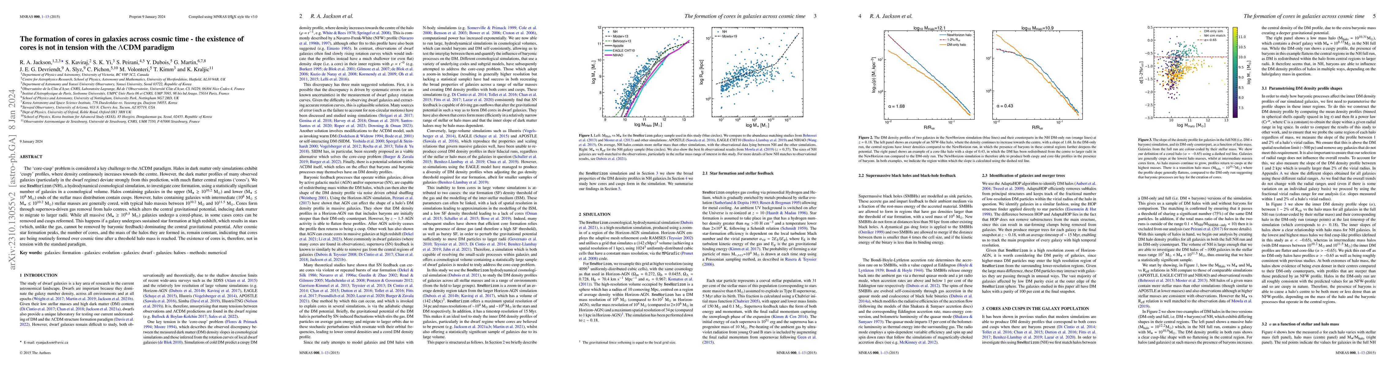 Thumbnail for The formation of cores in galaxies across cosmic time -- the existence
  of cores is not in tension with the LCDM paradigm