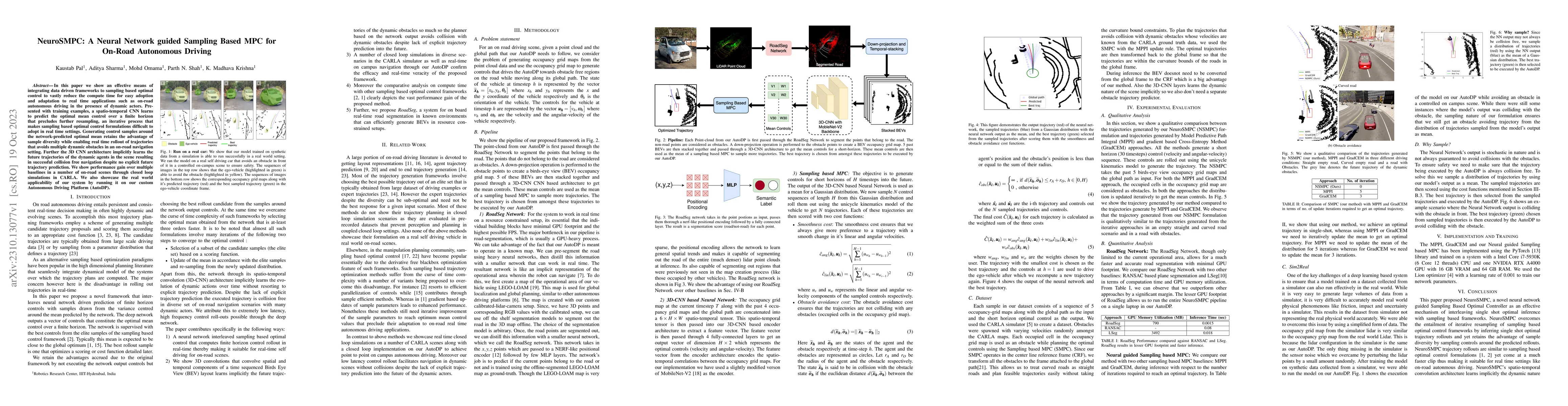 Thumbnail for NeuroSMPC: A Neural Network guided Sampling Based MPC for On-Road
  Autonomous Driving