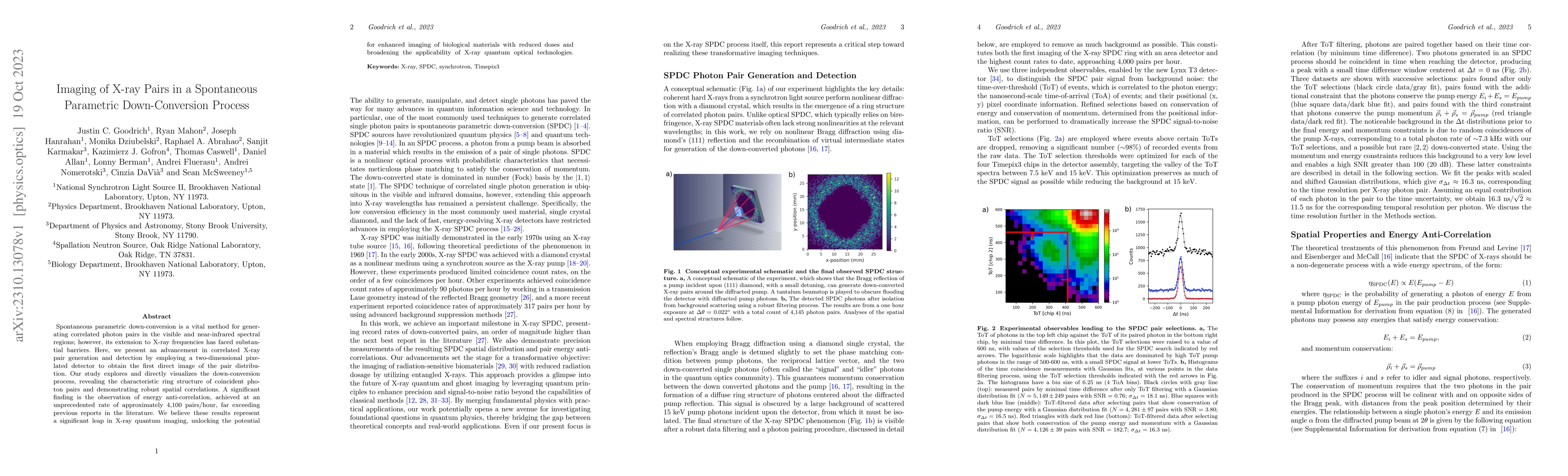 Thumbnail for Imaging of X-ray Pairs in a Spontaneous Parametric Down-Conversion
  Process