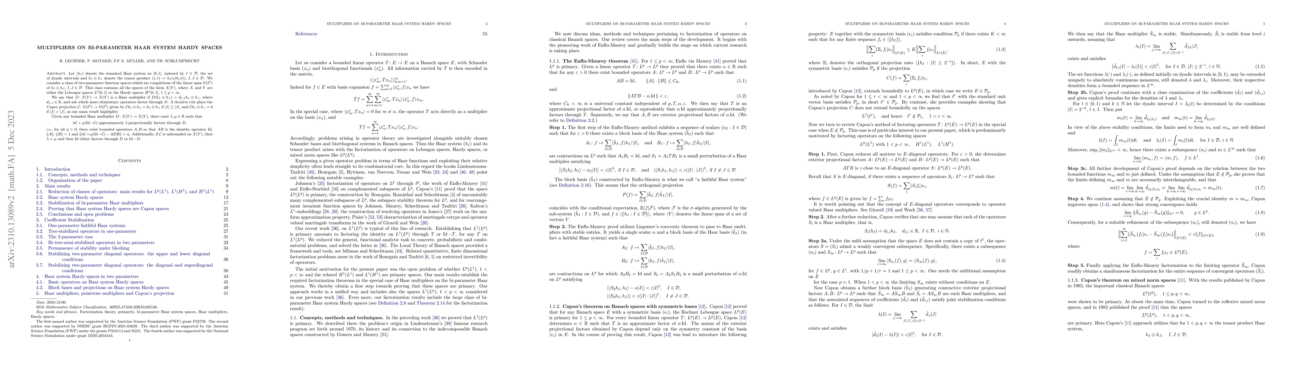 Thumbnail for Multipliers on bi-parameter Haar system Hardy spaces