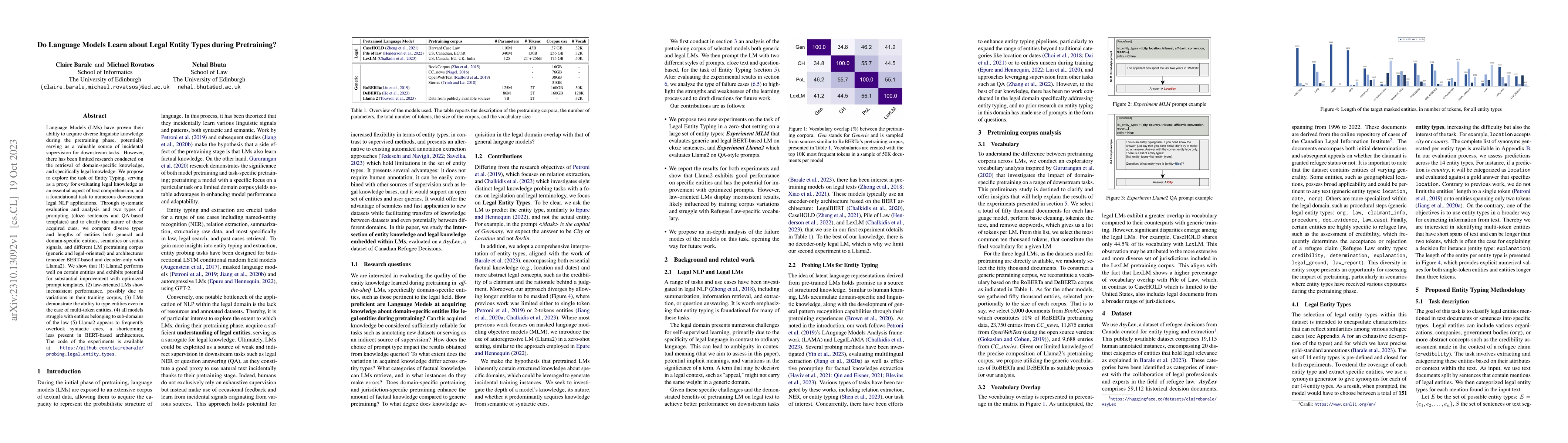 Thumbnail for Do Language Models Learn about Legal Entity Types during Pretraining?