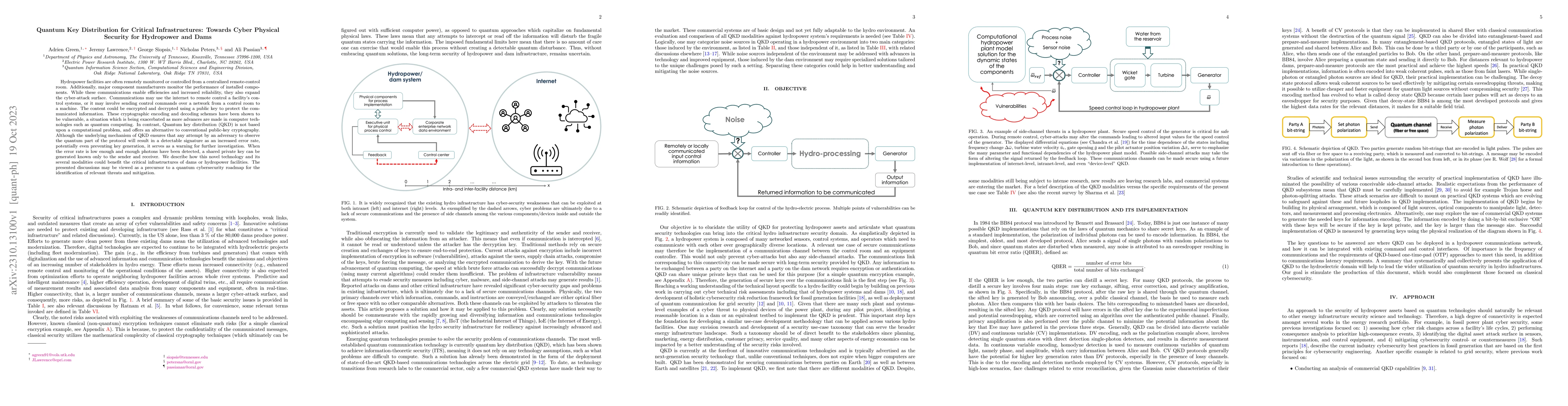 Thumbnail for Quantum Key Distribution for Critical Infrastructures: Towards Cyber
  Physical Security for Hydropower and Dams