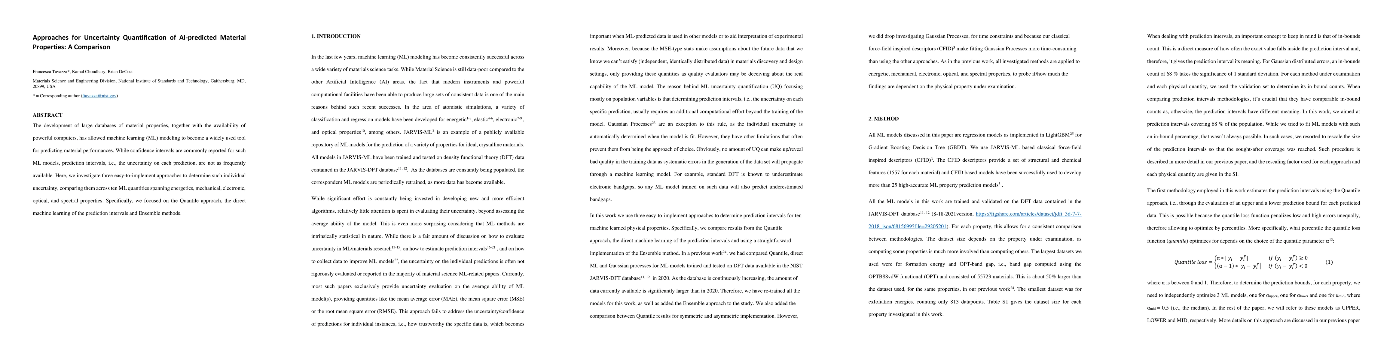 Thumbnail for Approaches for Uncertainty Quantification of AI-predicted Material
  Properties: A Comparison