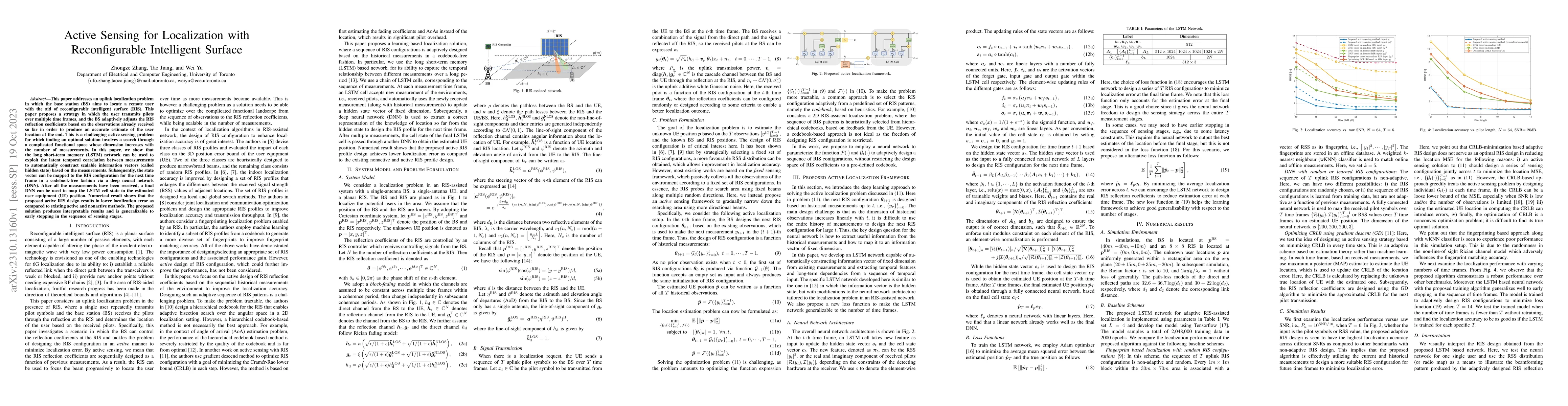 Thumbnail for Active Sensing for Localization with Reconfigurable Intelligent Surface