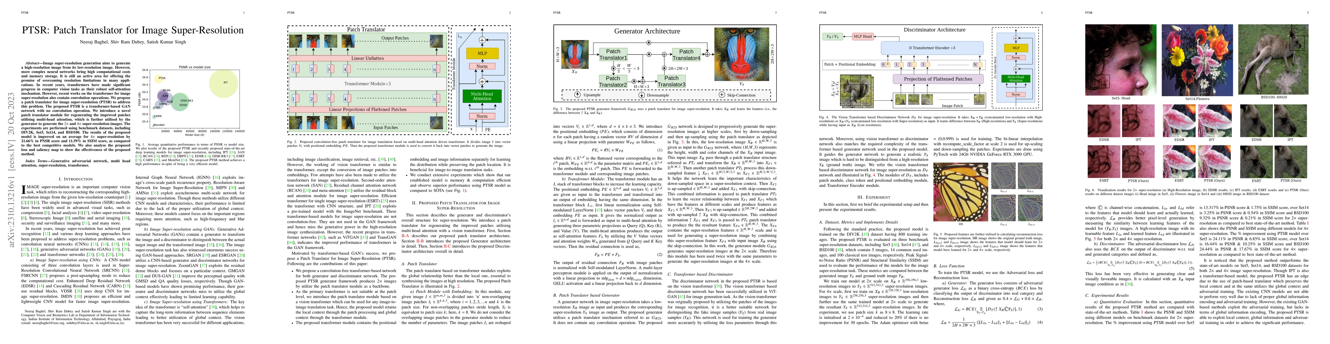 Thumbnail for PTSR: Patch Translator for Image Super-Resolution