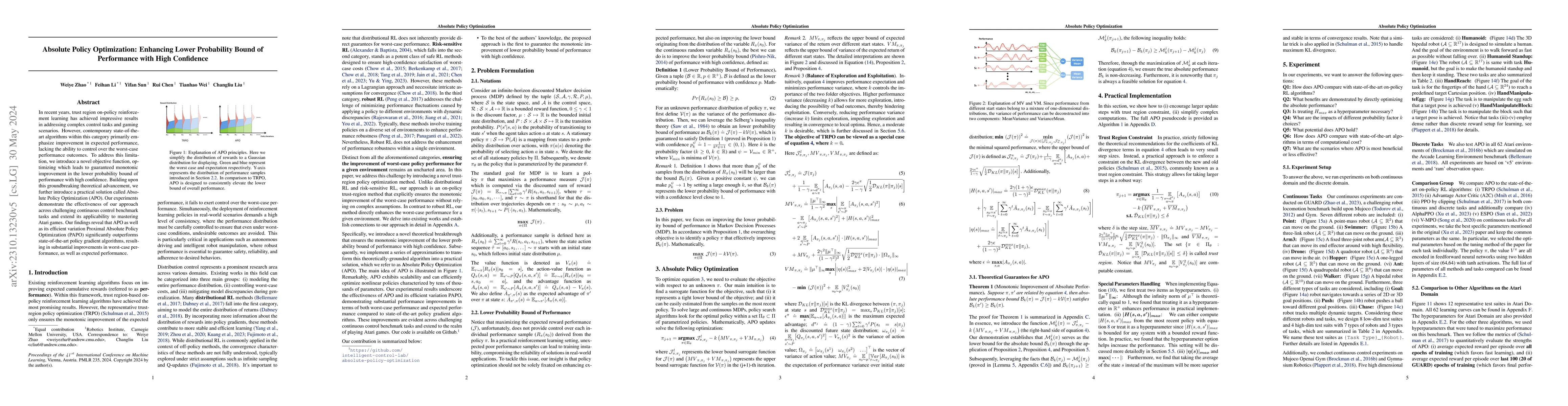 Thumbnail for Absolute Policy Optimization
