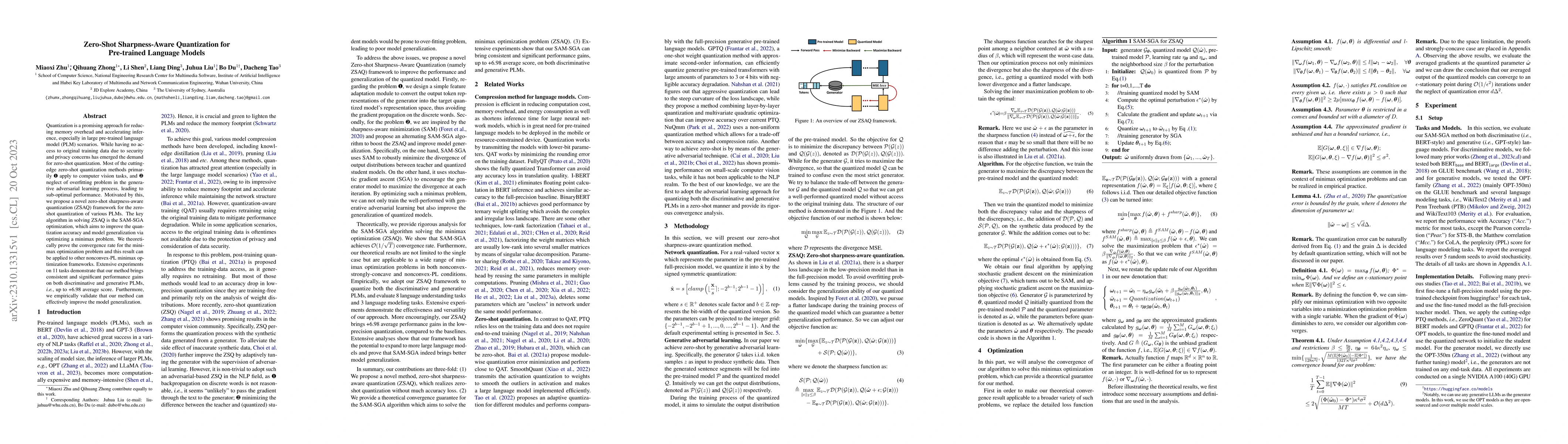Thumbnail for Zero-Shot Sharpness-Aware Quantization for Pre-trained Language Models