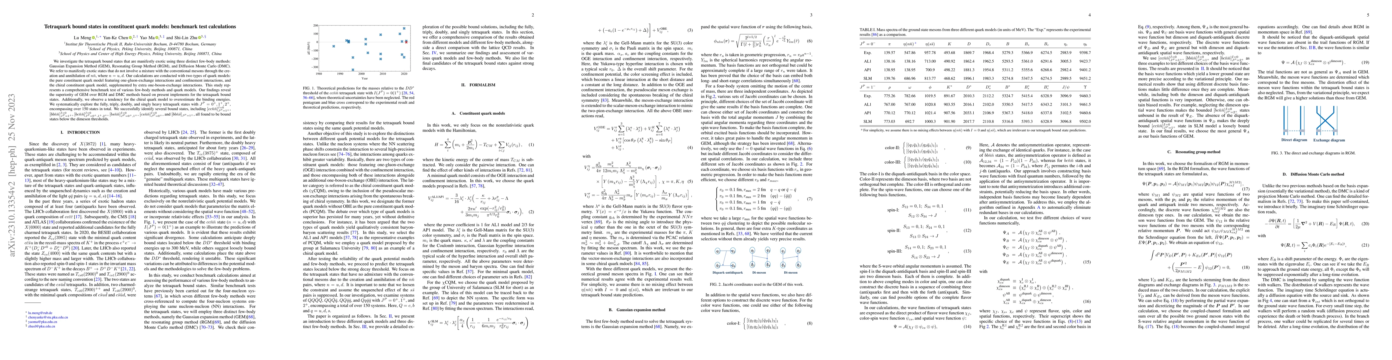 Thumbnail for Tetraquark bound states in constituent quark models: benchmark test
  calculations
