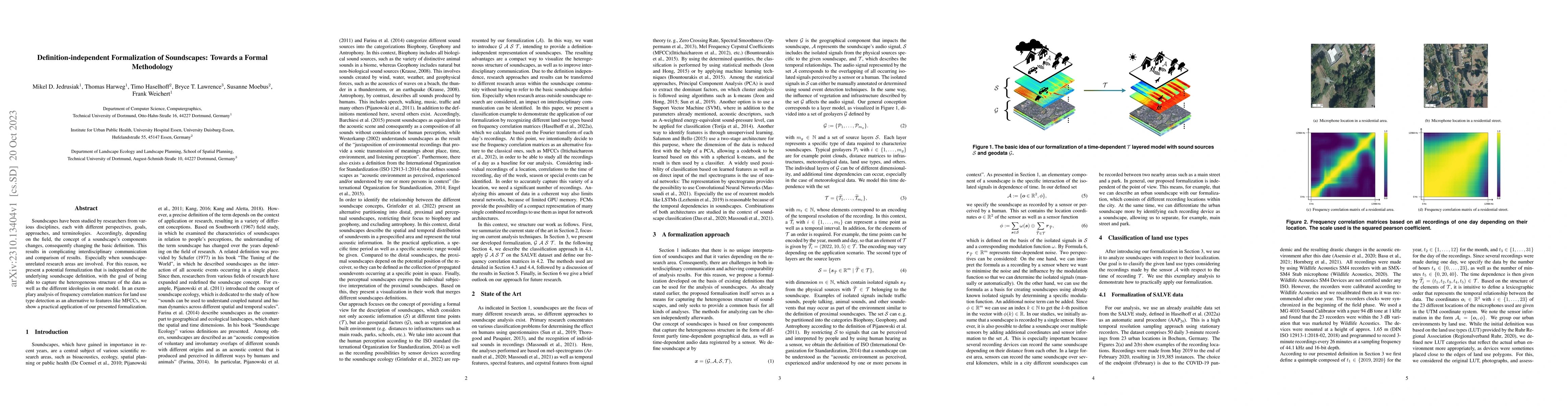 Thumbnail for Definition-independent Formalization of Soundscapes: Towards a Formal
  Methodology