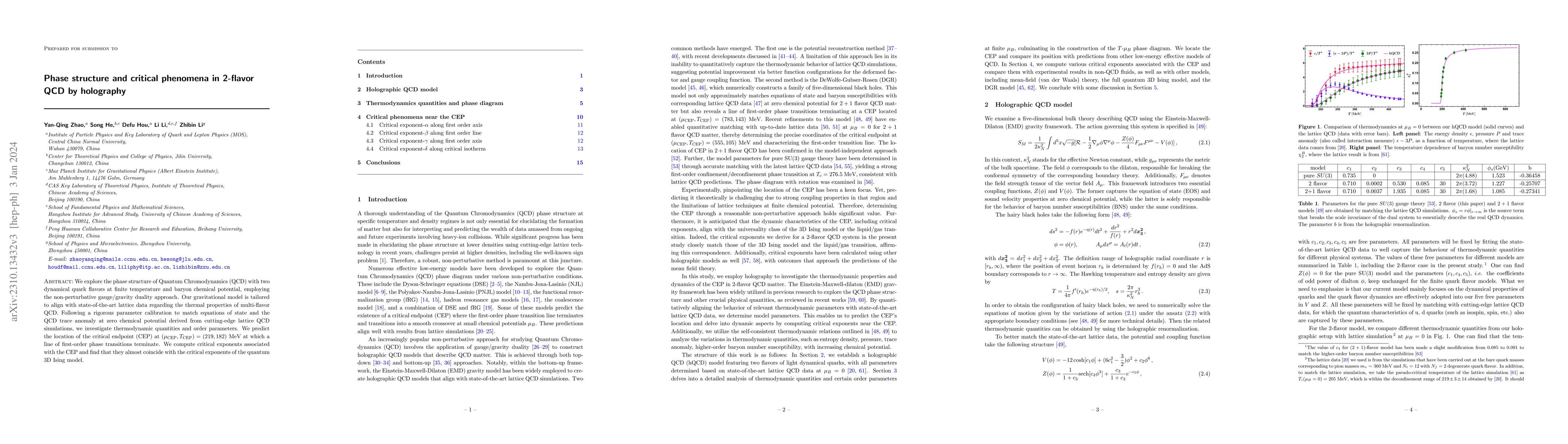Thumbnail for Phase structure and critical phenomena in 2-flavor QCD by holography