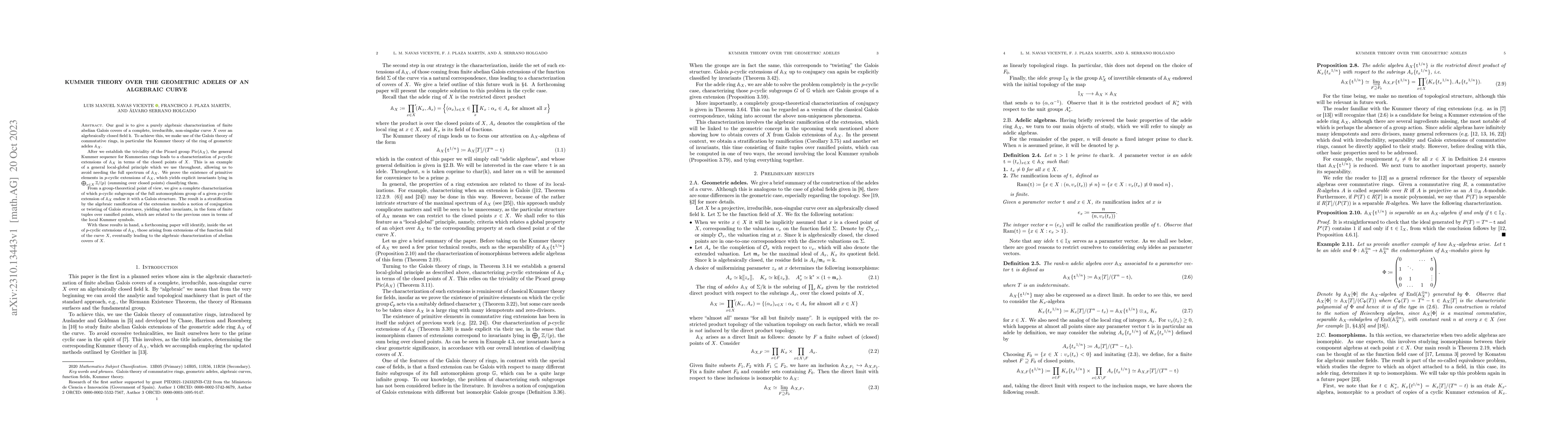Thumbnail for Kummer theory over the geometric adeles of an algebraic curve