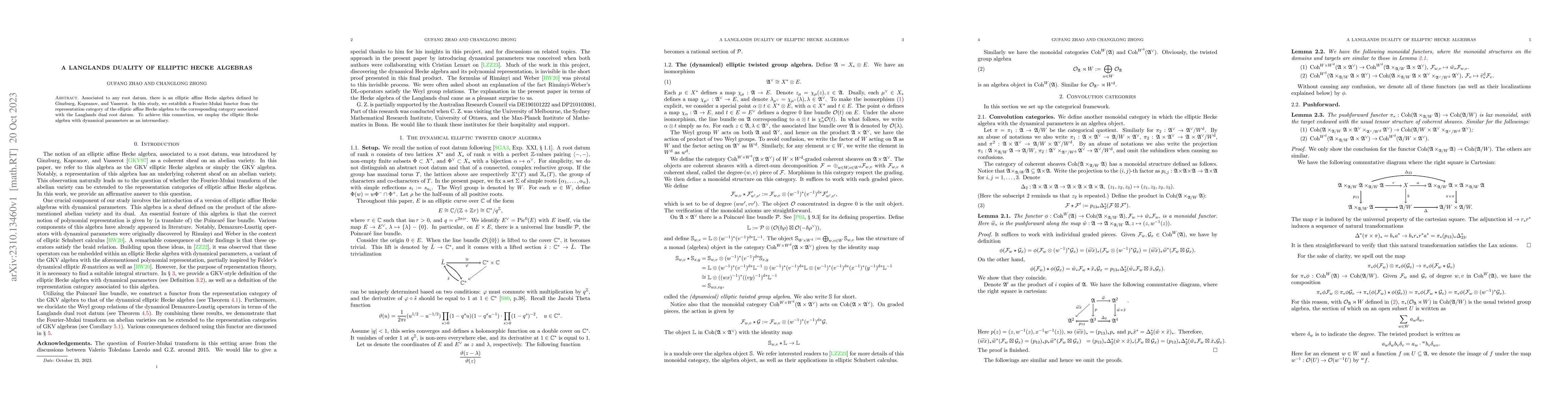 Thumbnail for A Langlands duality of elliptic Hecke algebras