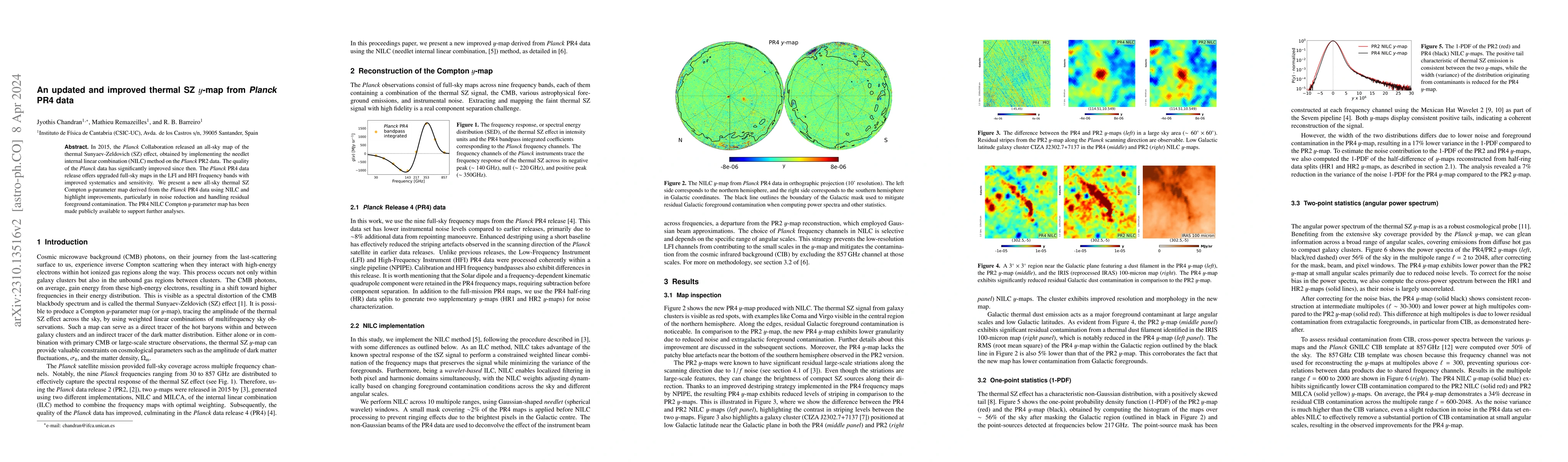 Thumbnail for An updated and improved thermal SZ $y$-map from Planck PR4 data