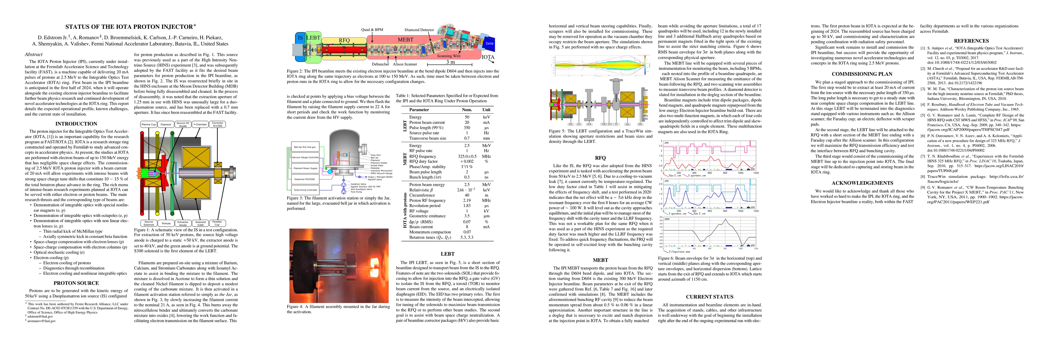 Thumbnail for Status of the IOTA Proton Injector