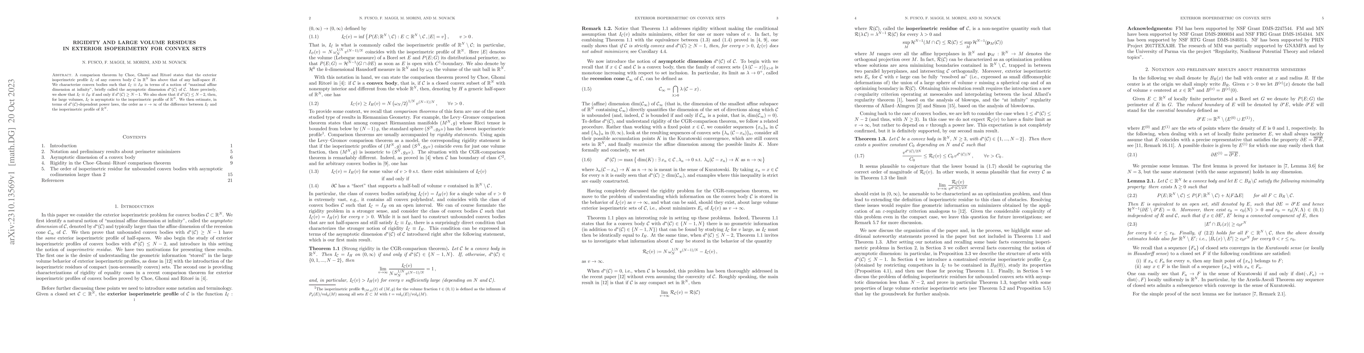 Thumbnail for Rigidity and large volume residues in exterior isoperimetry for convex
  sets