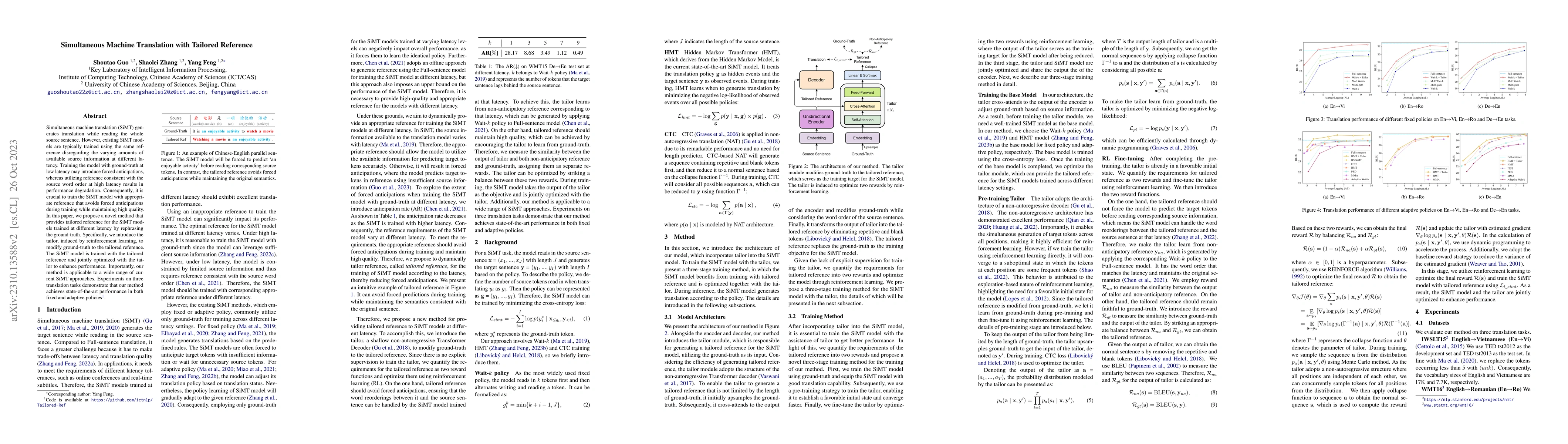 Thumbnail for Simultaneous Machine Translation with Tailored Reference
