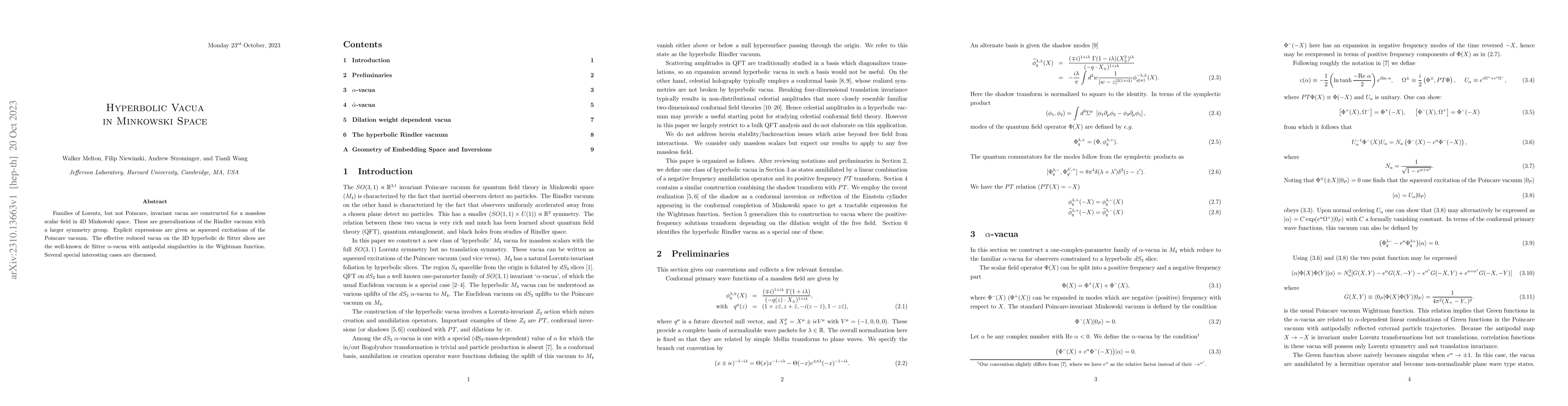 Thumbnail for Hyperbolic Vacua in Minkowski Space