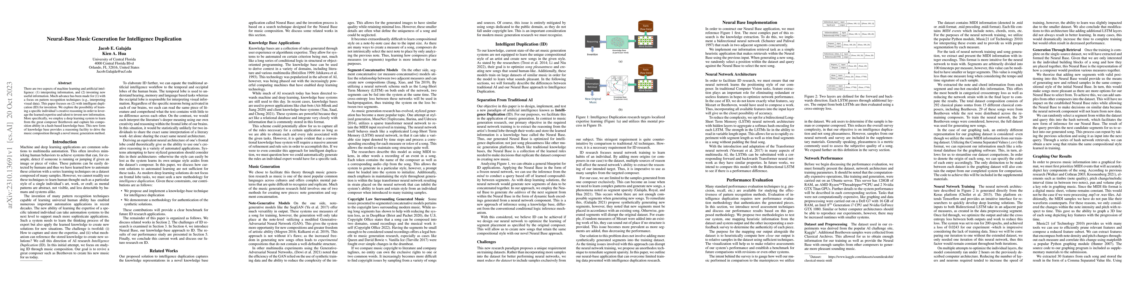 Thumbnail for Neural-Base Music Generation for Intelligence Duplication