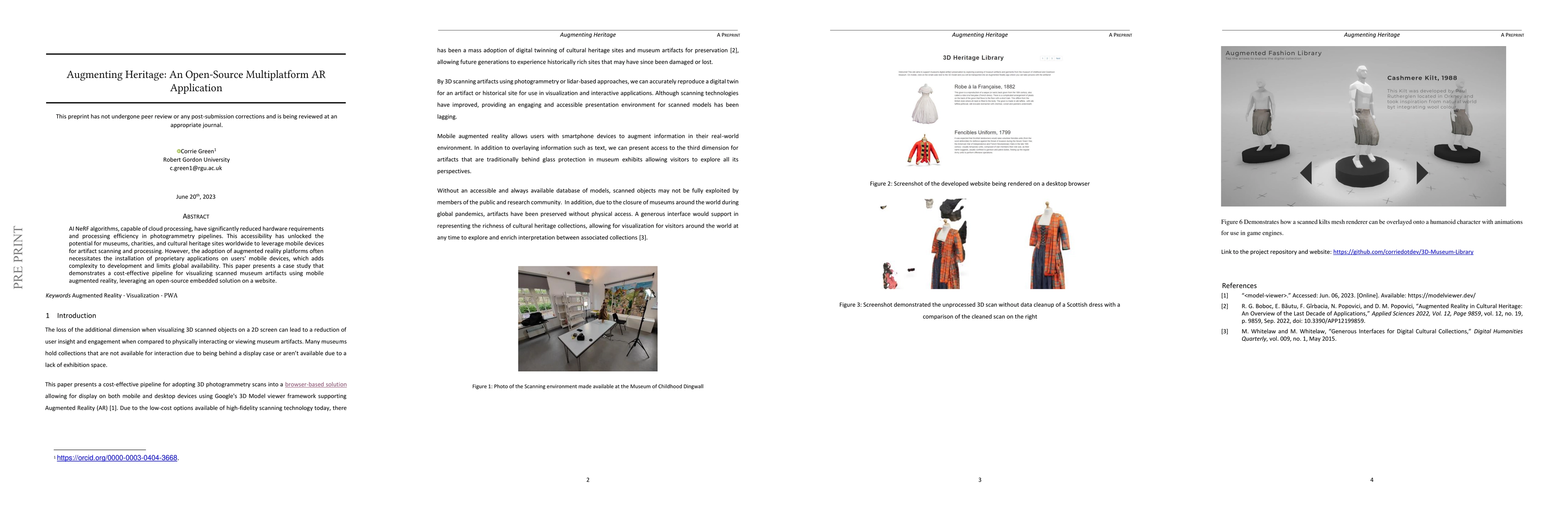 Thumbnail for Augmenting Heritage: An Open-Source Multiplatform AR Application