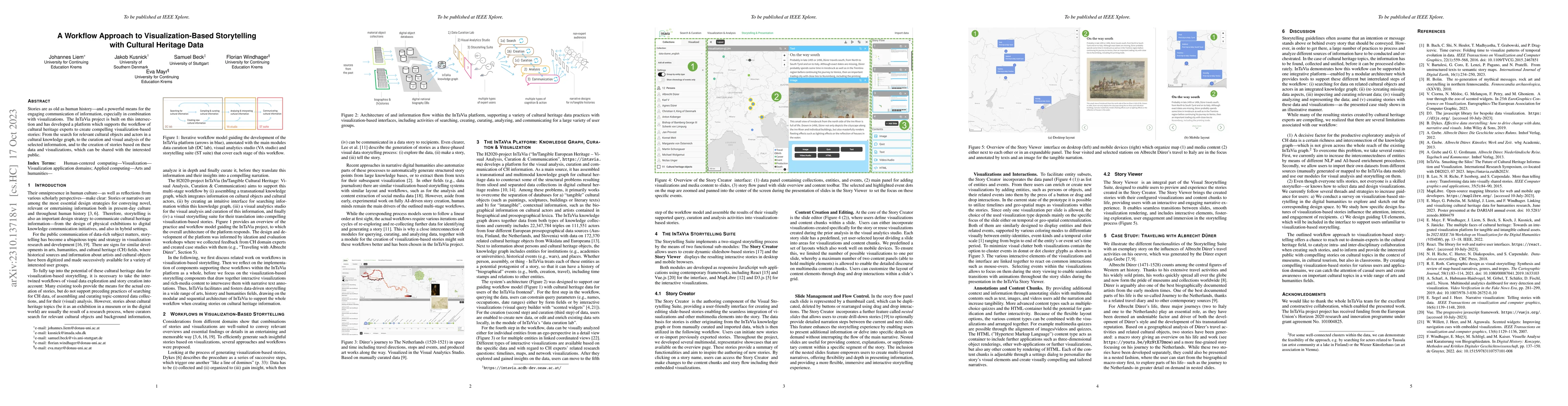 Thumbnail for A Workflow Approach to Visualization-Based Storytelling with Cultural
  Heritage Data