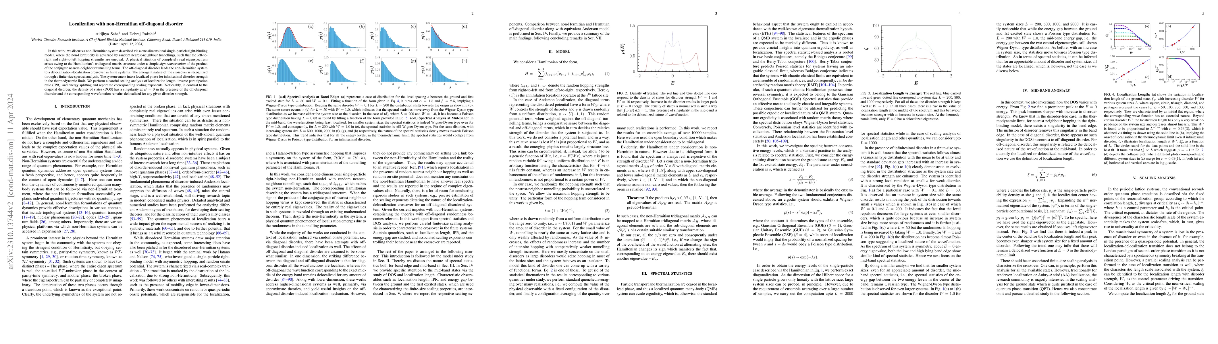 Thumbnail for Localization with non-Hermitian off-diagonal disorder