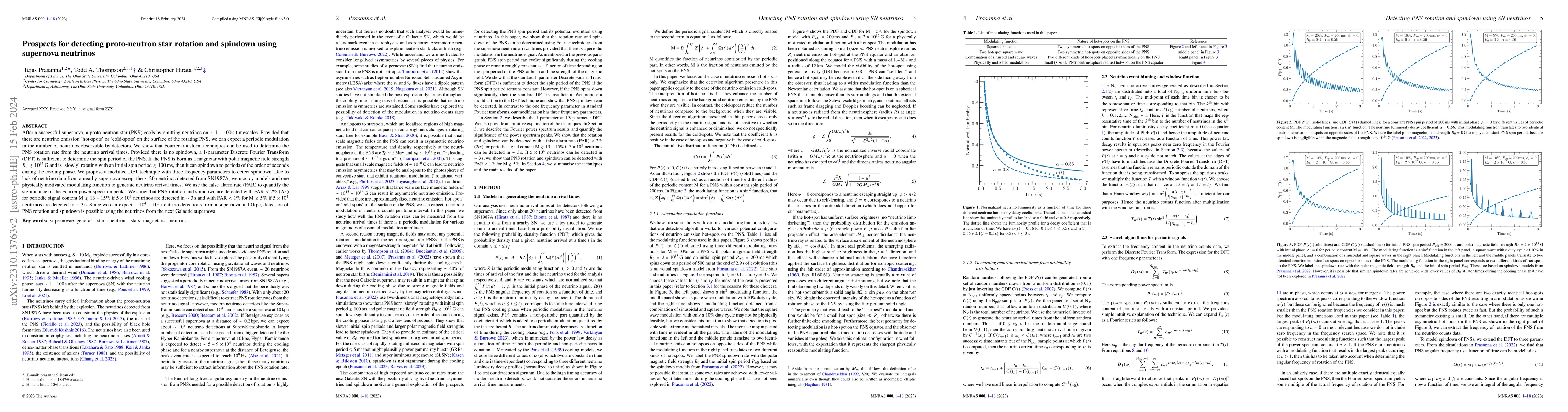 Thumbnail for Prospects for detecting proto-neutron star rotation and spindown using
  supernova neutrinos