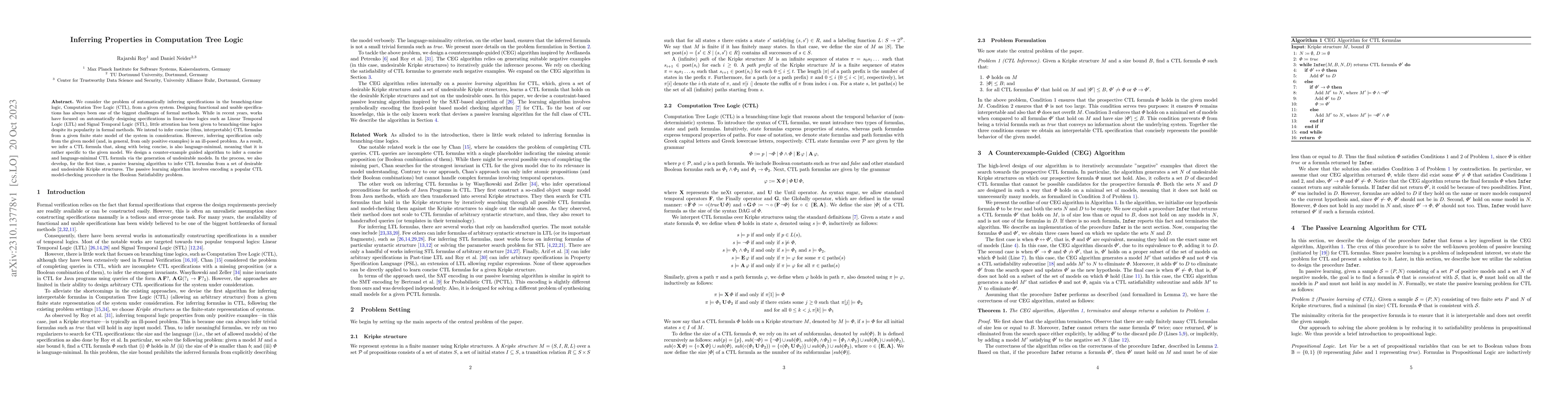 Thumbnail for Inferring Properties in Computation Tree Logic