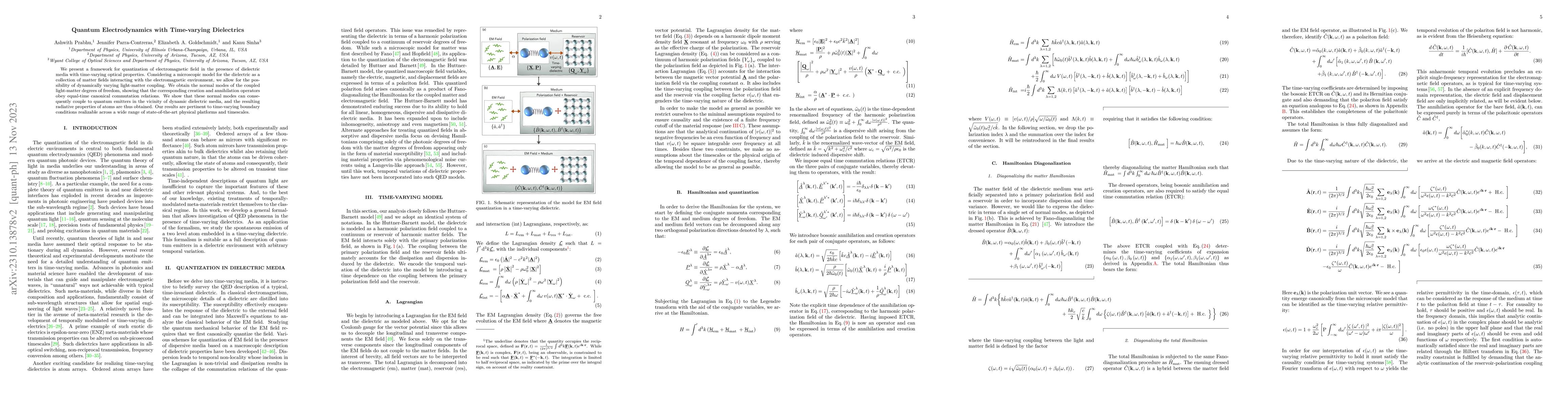 Thumbnail for Quantum Electrodynamics with Time-varying Dielectrics