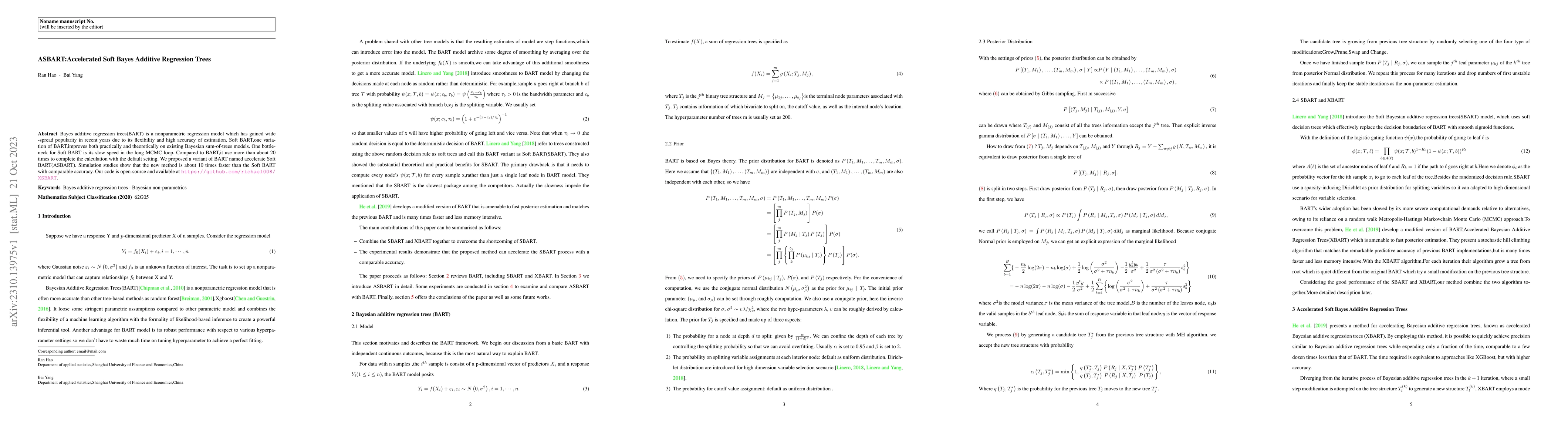 Thumbnail for ASBART:Accelerated Soft Bayes Additive Regression Trees