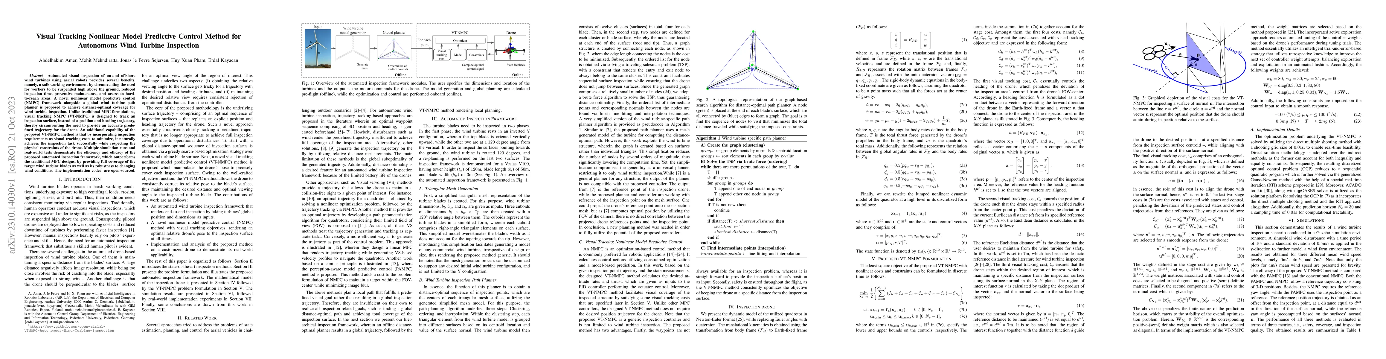 Thumbnail for Visual Tracking Nonlinear Model Predictive Control Method for Autonomous
  Wind Turbine Inspection