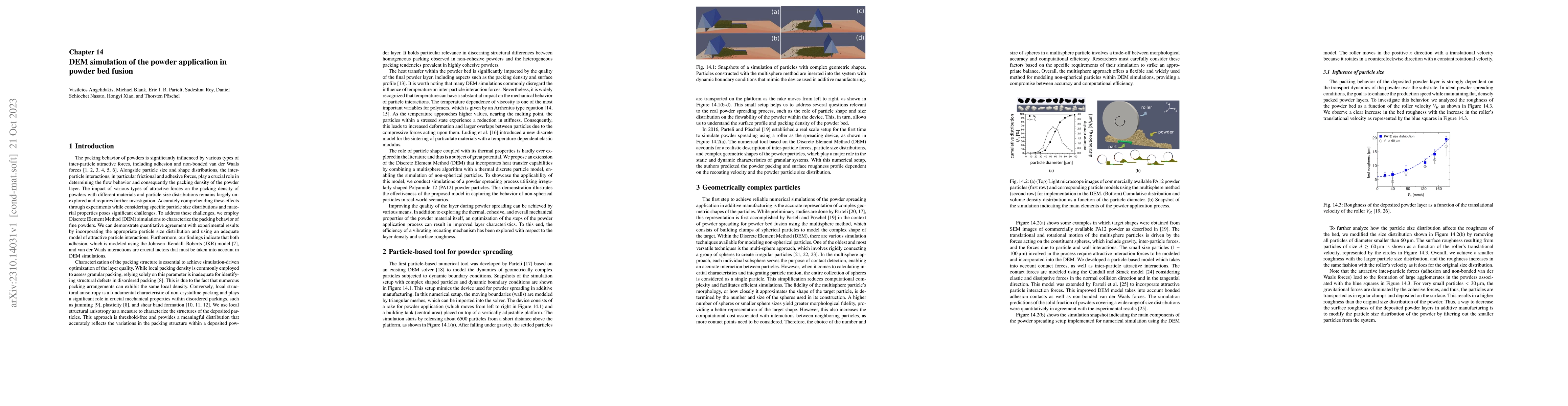 Thumbnail for DEM simulation of the powder application in powder bed fusion