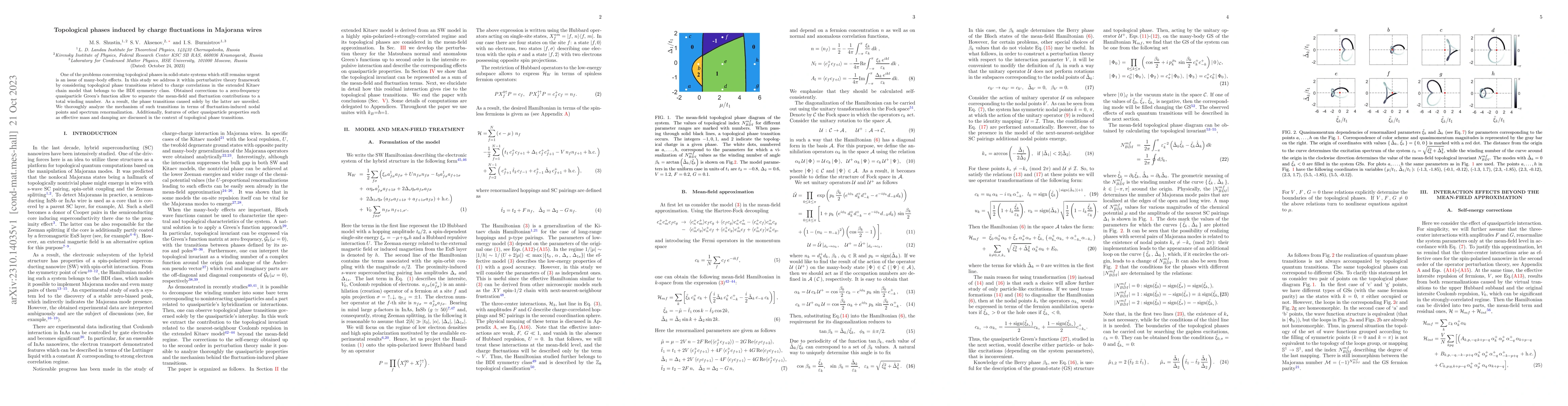 Thumbnail for Topological phases induced by charge fluctuations in Majorana wires