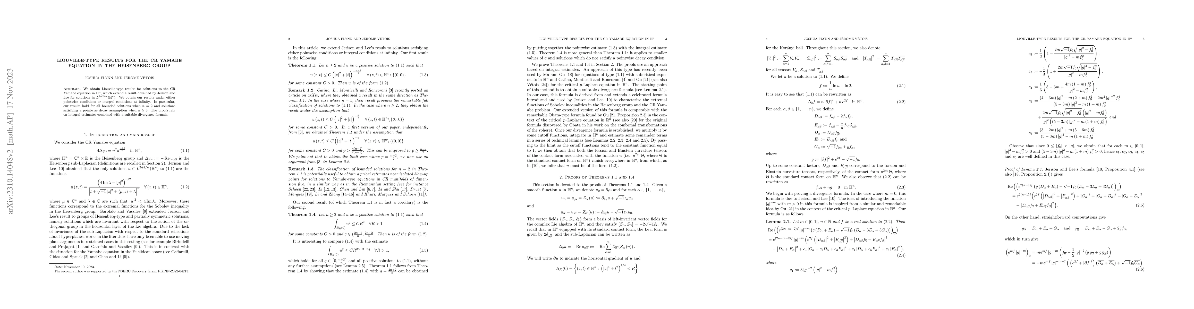 Thumbnail for Liouville-type results for the CR Yamabe equation in the Heisenberg
  group