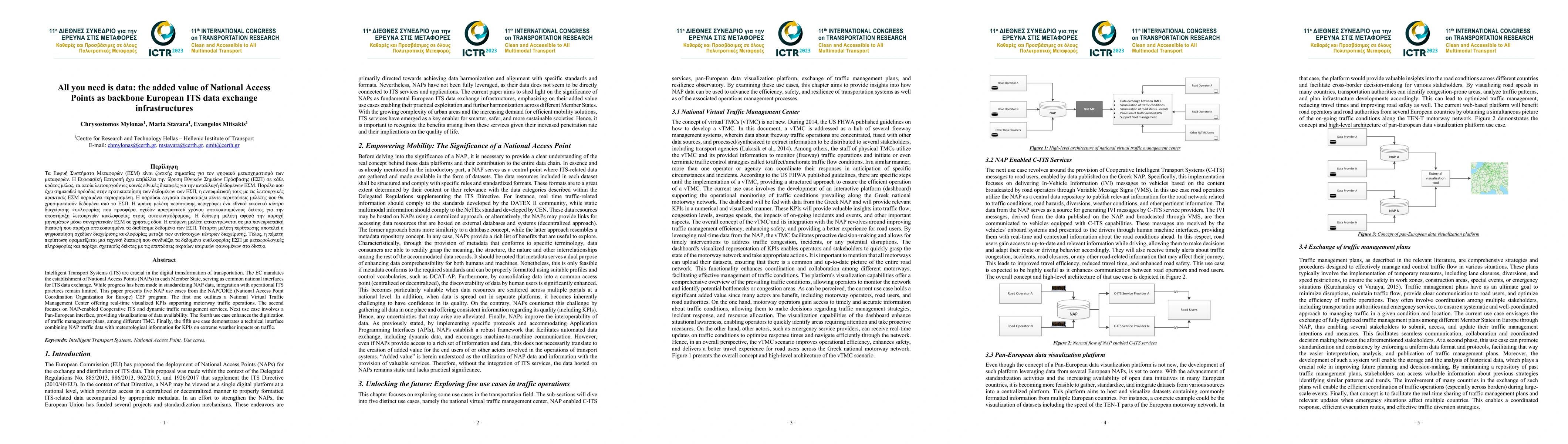 Thumbnail for All you need is data: the added value of National Access Points as
  backbone European ITS data exchange infrastructures
