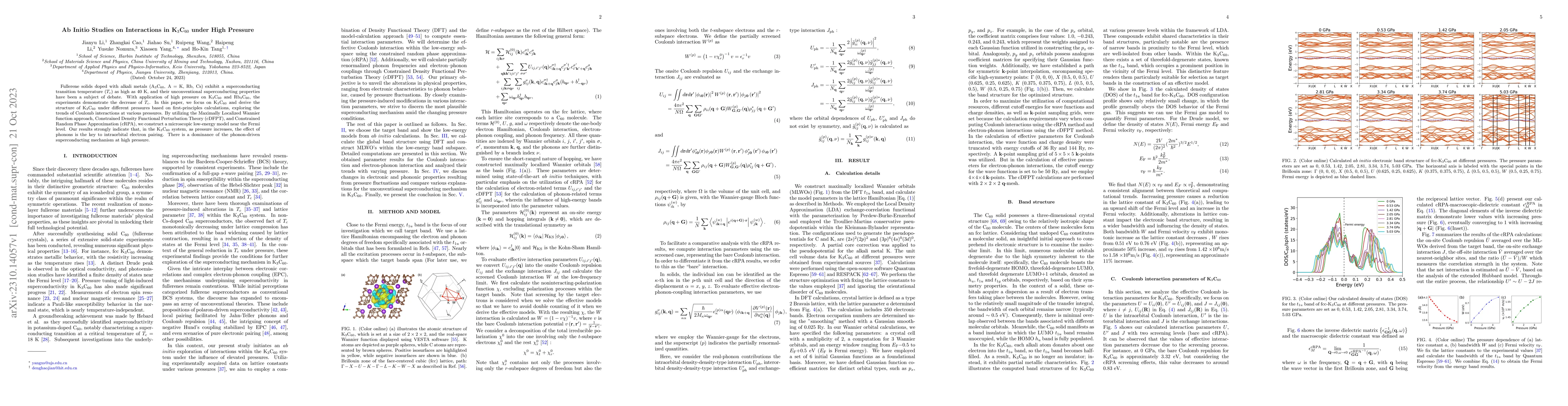 Thumbnail for Ab Initio Studies on Interactions in K$_3$C$_{60}$ under High Pressure