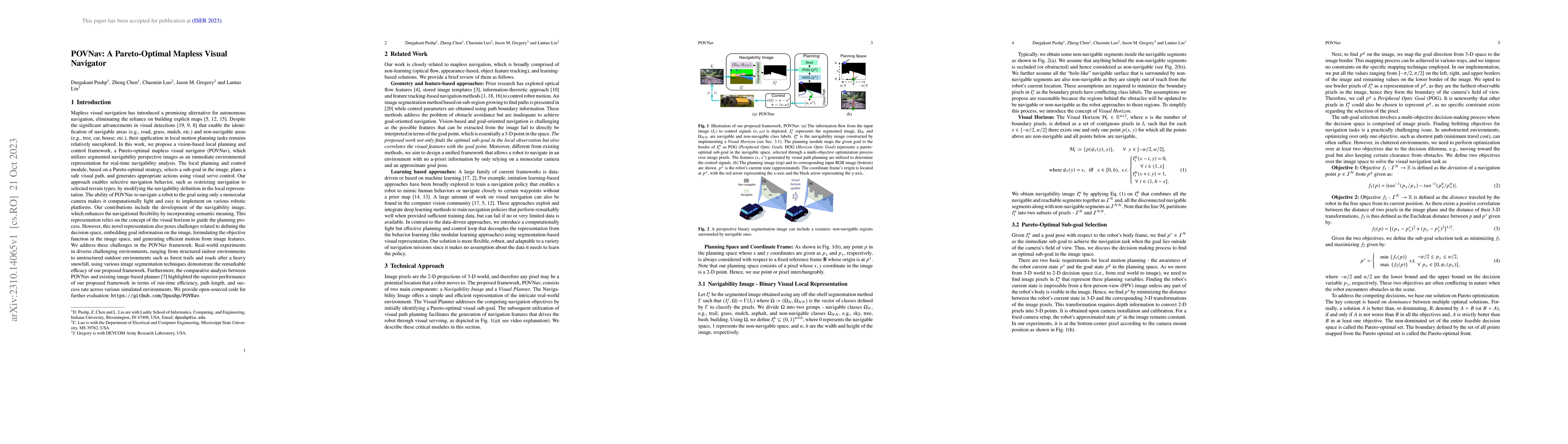 Thumbnail for POVNav: A Pareto-Optimal Mapless Visual Navigator