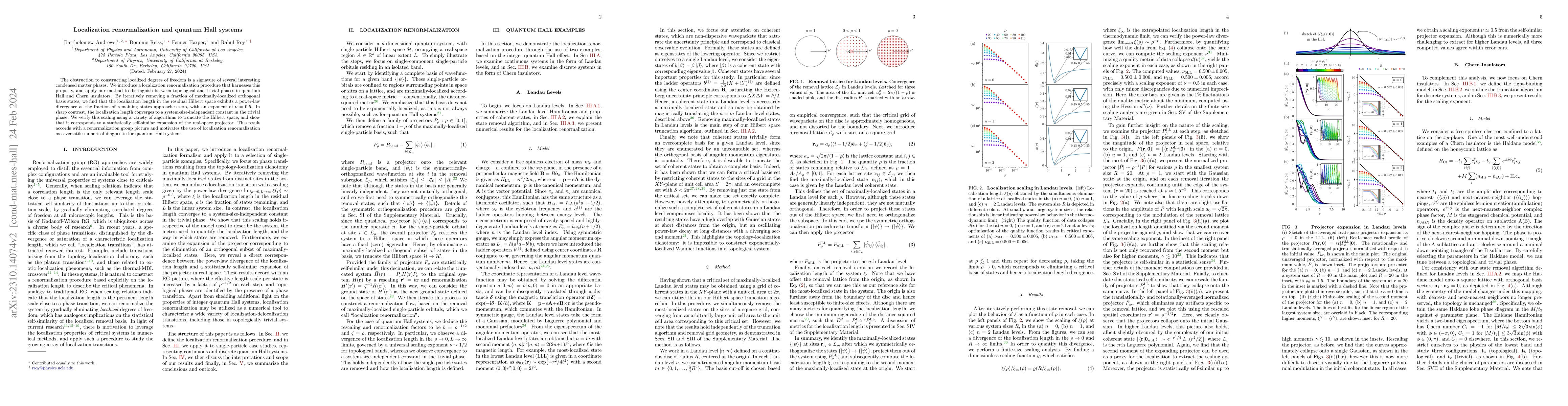 Thumbnail for Localization renormalization and quantum Hall systems