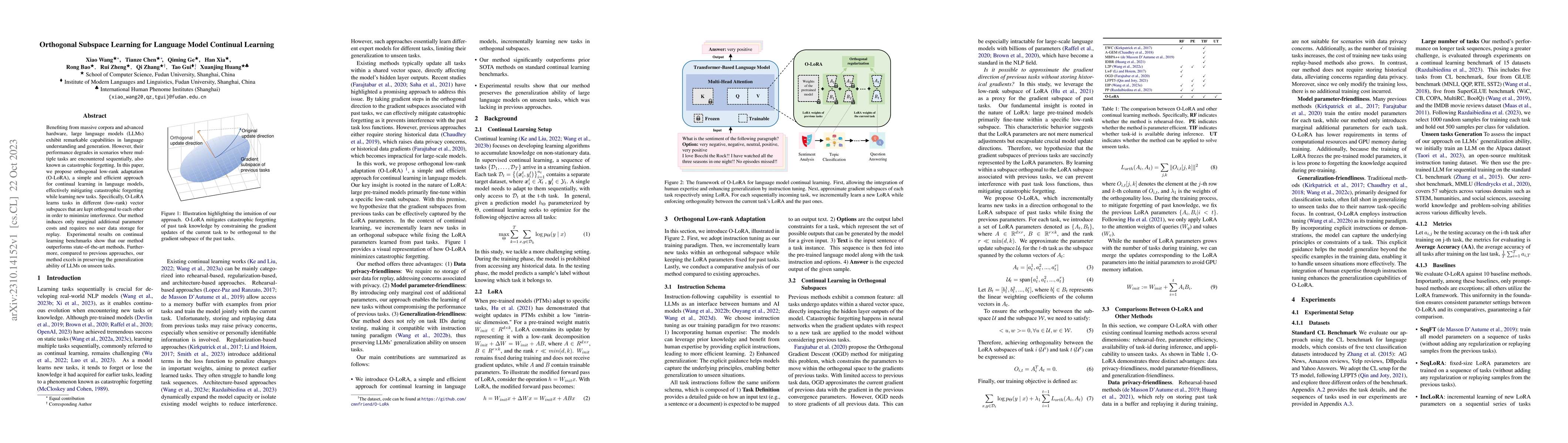Thumbnail for Orthogonal Subspace Learning for Language Model Continual Learning