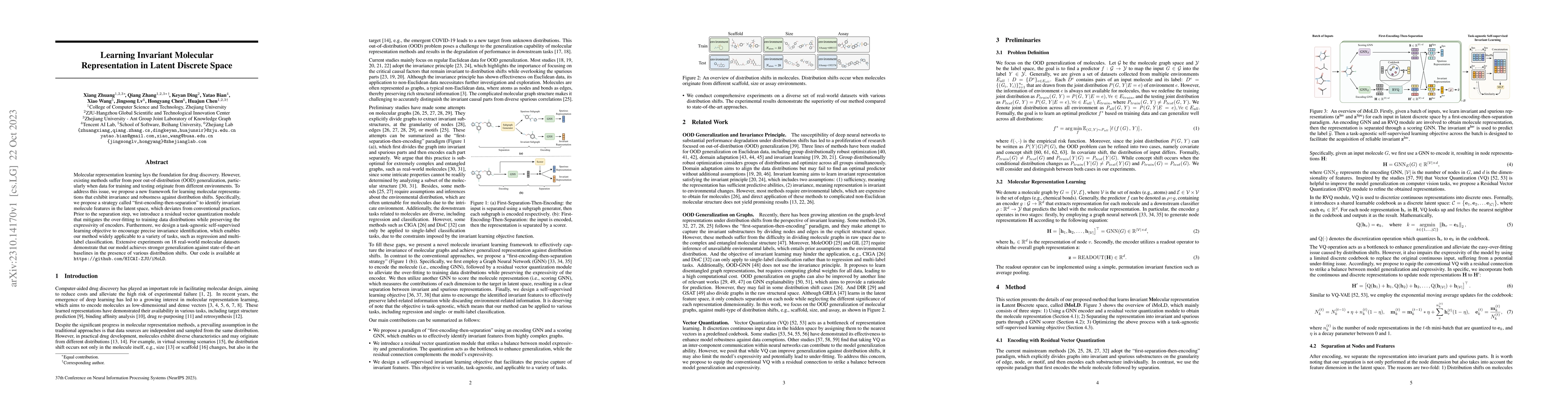 Thumbnail for Learning Invariant Molecular Representation in Latent Discrete Space