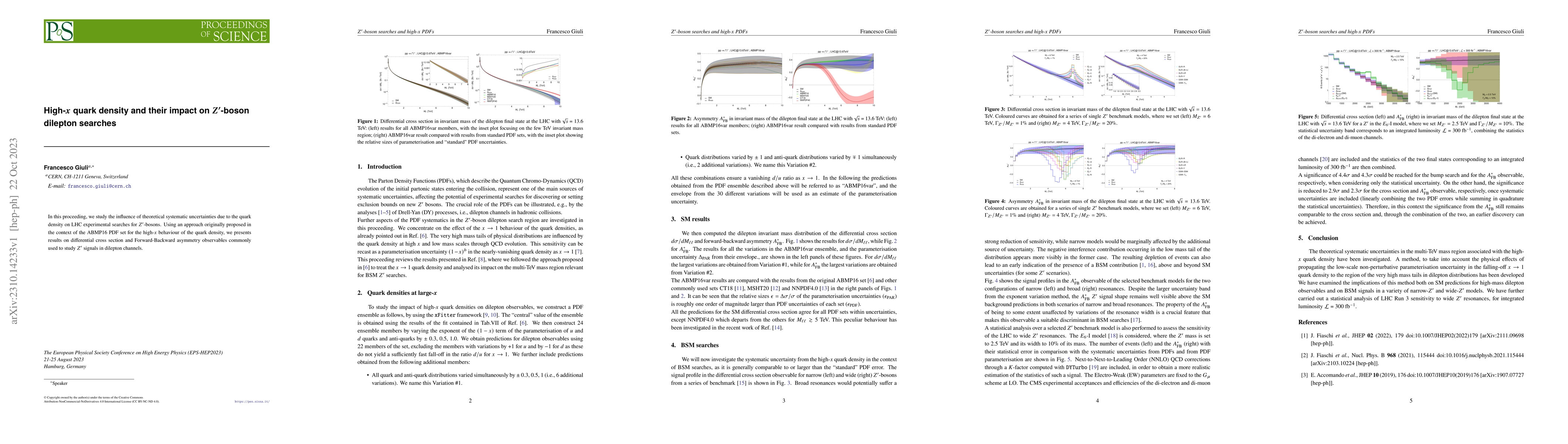 Thumbnail for High-$x$ quark density and their impact on $Z'$-boson dilepton searches