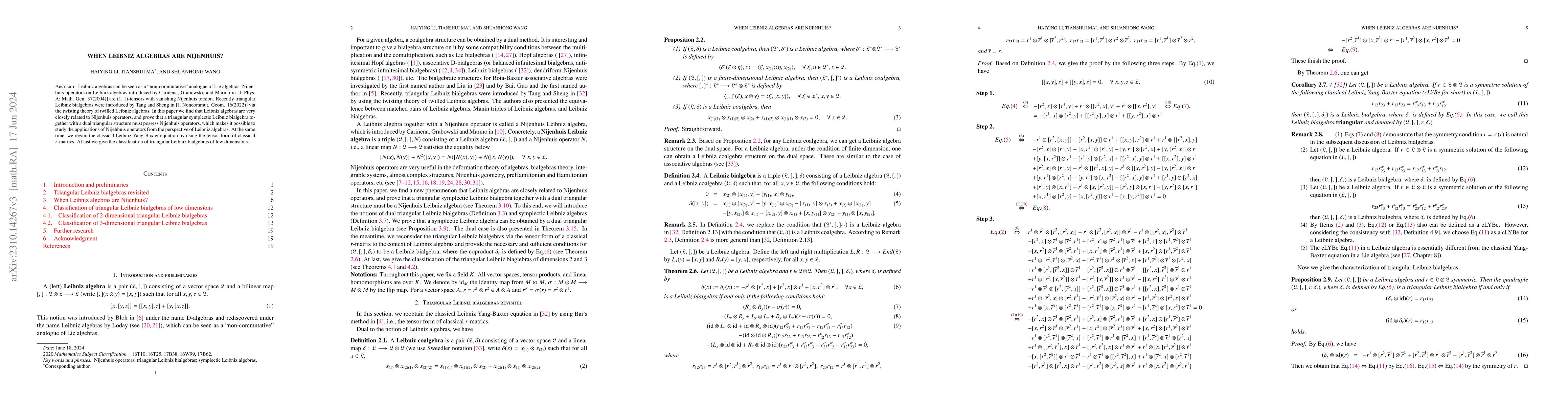 Thumbnail for When Leibniz algebras are Nijenhuis?
