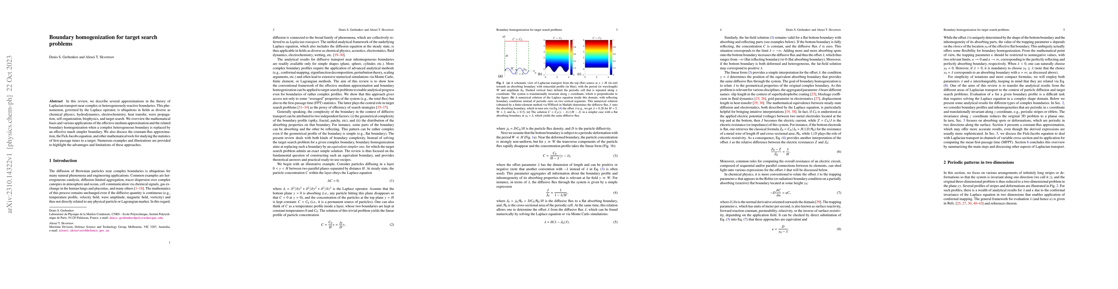 Thumbnail for Boundary homogenization for target search problems