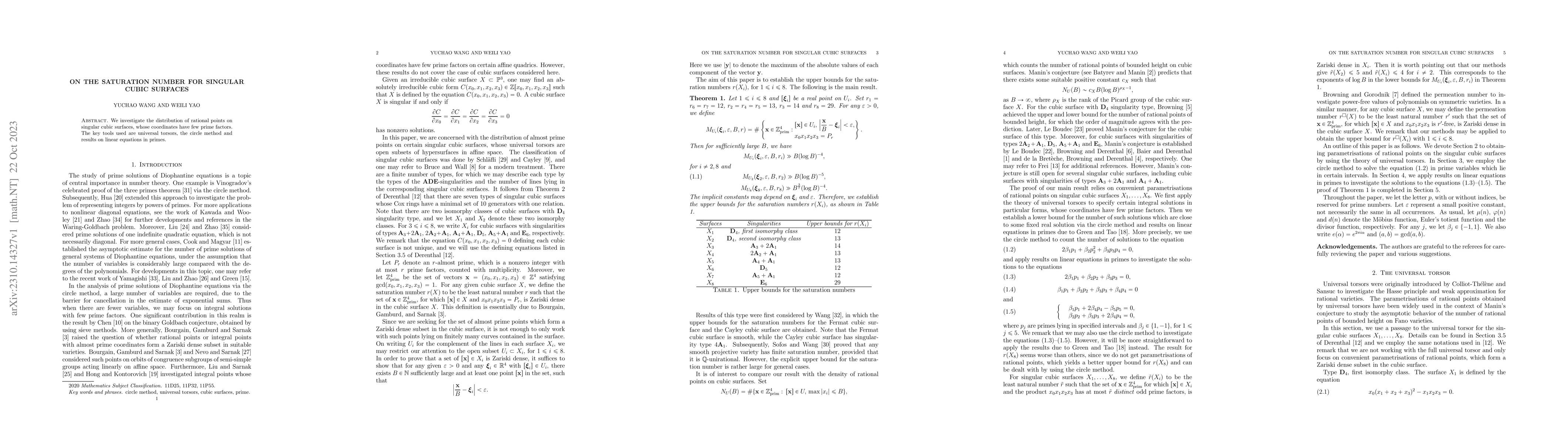 Thumbnail for On the saturation number for singular cubic surfaces