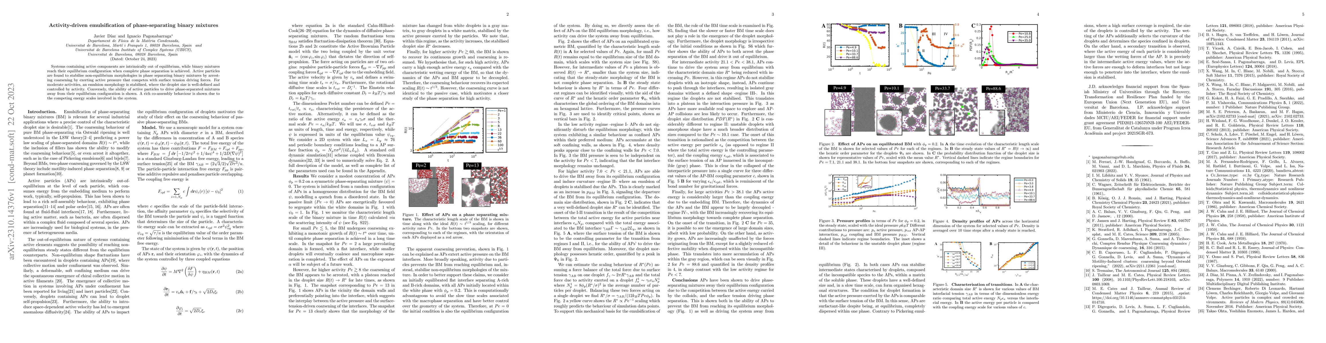 Thumbnail for Activity-driven emulsification of phase-separating binary mixtures