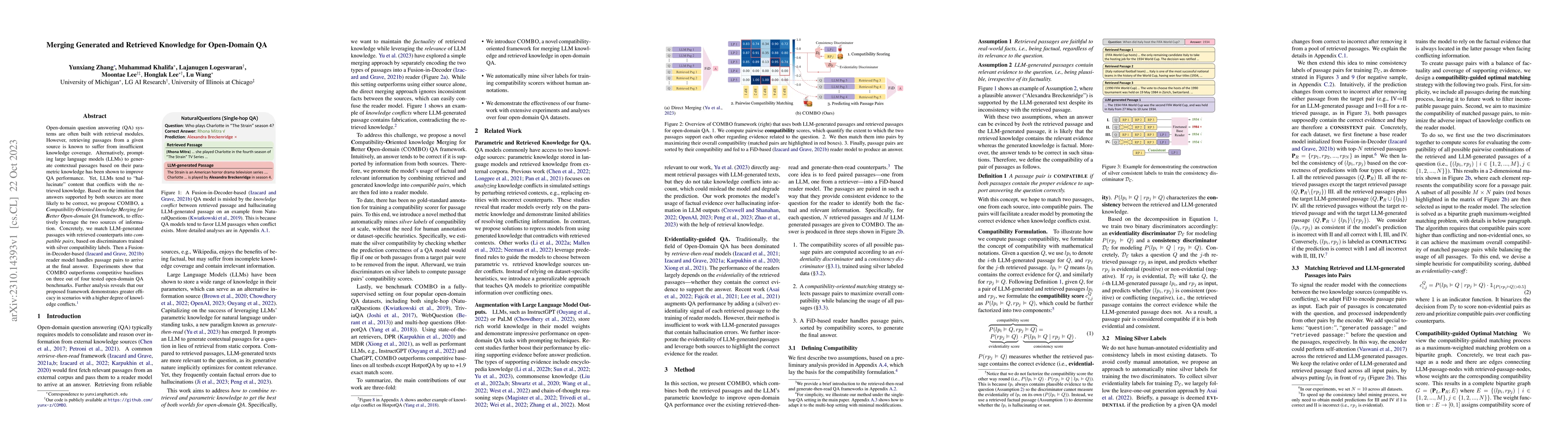 Thumbnail for Merging Generated and Retrieved Knowledge for Open-Domain QA