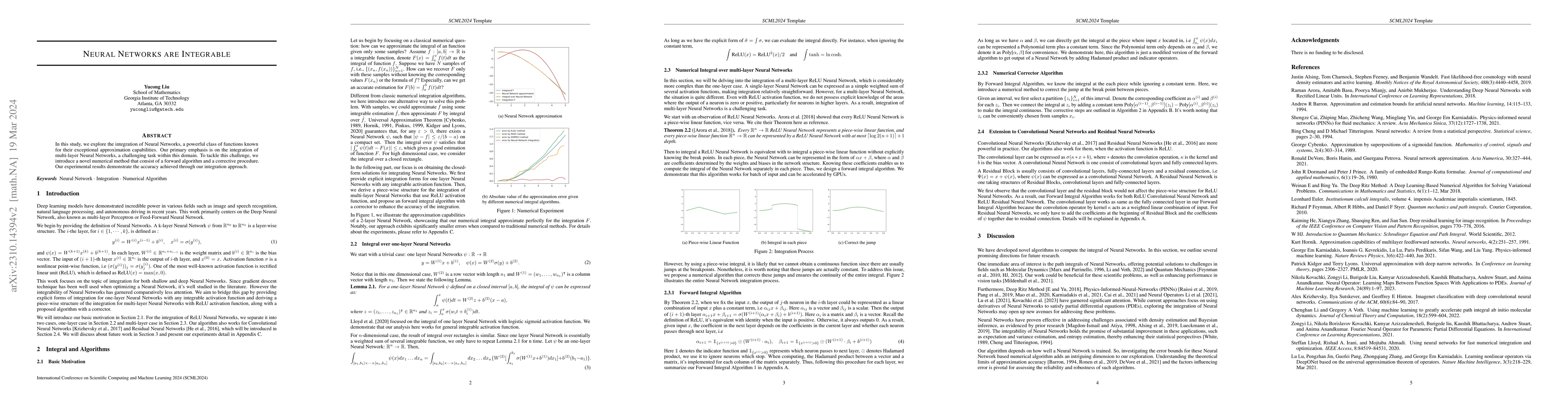 Thumbnail for Neural Networks are Integrable