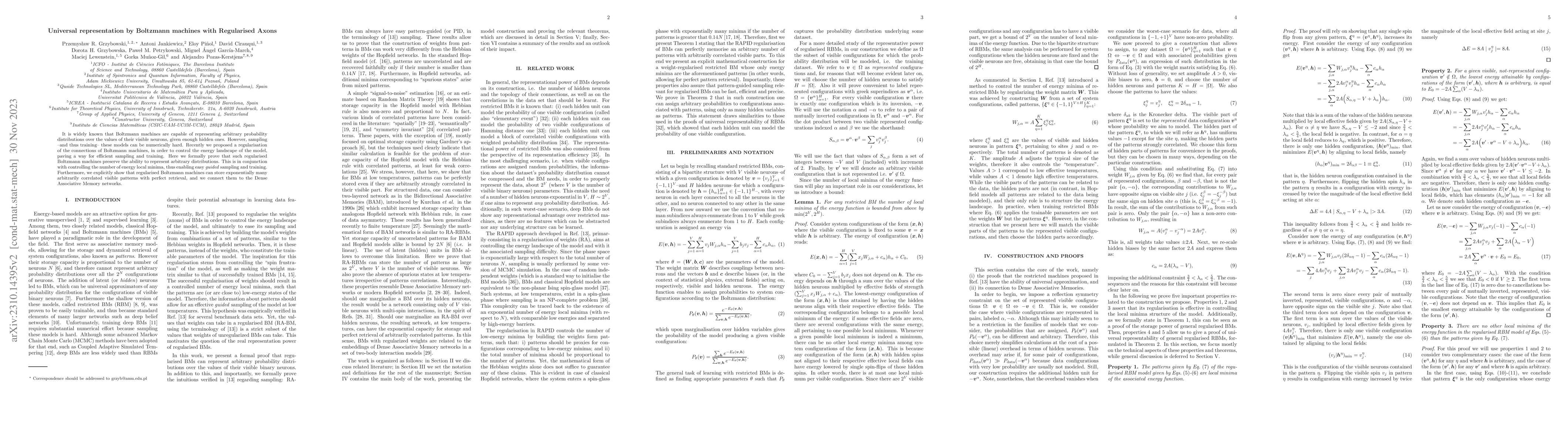 Thumbnail for Universal representation by Boltzmann machines with Regularised Axons
