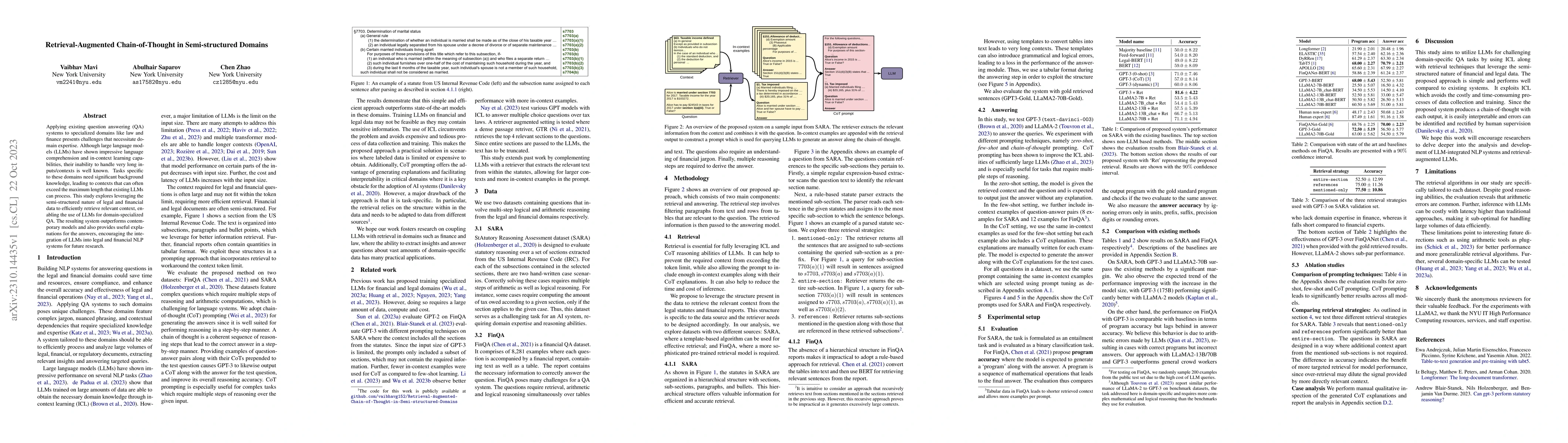 Thumbnail for Retrieval-Augmented Chain-of-Thought in Semi-structured Domains