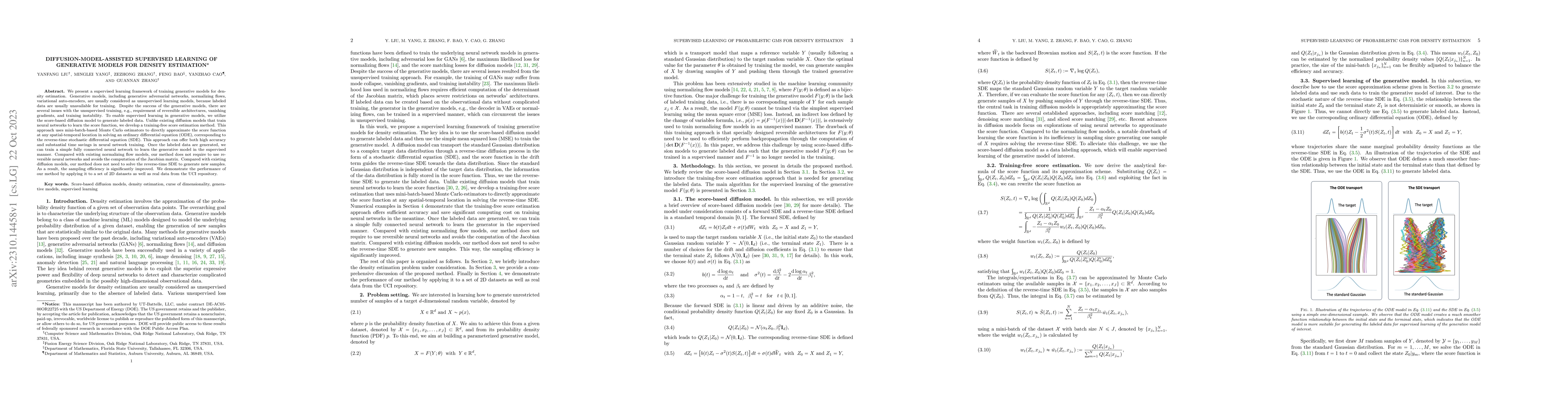 Thumbnail for Diffusion-Model-Assisted Supervised Learning of Generative Models for
  Density Estimation
